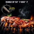 thumbnail image 2 of PatioGem Stainless Steel Cooking Barbecue BBQ Smoker Grill Thermometer Temperature Gauge 10-400℃, 2 of 4