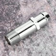 thumbnail image 5 of Dingln Bomba De Agua De Acero Cromado Montaje Del Calentador De La Manguera 1/2 Pulgadas NPT De 3/4 Pulgadas Barb SBC BBC Fit For C-h-e-v-r-o-l-e-t, 5 of 8