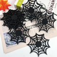 thumbnail image 3 of 10pcs-Halloween Bat Spider Web Felt Coasters Insulation Pads Holiday Supplies, 3 of 5
