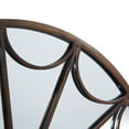 thumbnail image 5 of DecMode 35" x 35" Copper Window Pane Inspired Wall Mirror with Arched Top, 5 of 8