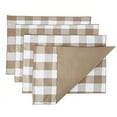 thumbnail image 5 of Fennco Styles Buffalo Check Double Layers Reversible Placemats 14" W x 20" L, Set of 4 - Handmade in USA, 5 of 10