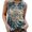 Sky Blue, variant on Women's Camisole Tank Top Aztec Print Round Necks Sleeveless Vest Loose Splice Ts Undershirt,Green,M