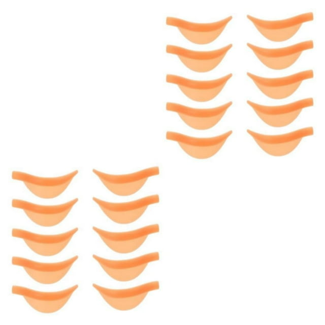 Guardoinrt 5pcs Silica Gel Reusable Soft Lash Lifting Rods Natural Look Effortlessly Eye Beauty Lash Lift Pads orange 2Set