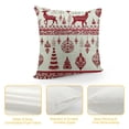 thumbnail image 4 of Orinice Merry Christmas Decorative Pillow Cover, Xmas Deer Elk Pillow Cover For Home Bed Sofa Couch Office, Snowflake New Year Gift Cushion Cover, Red Lantern Snowflake Throw Pillow Cover White, 4 of 5