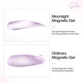 thumbnail image 4 of Gellen 18ML Cat Eye Gel Nail Polish, Thin Grape Color Gel Polish with Magnet Stick, Glitter Reflective Magnetic UV Gel Nail Polish for Nail Art Salon, 4 of 9
