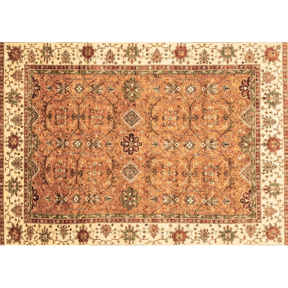 Ahgly Company Indoor Rectangle Oriental Brown Traditional Area Rugs, 4' x 6'