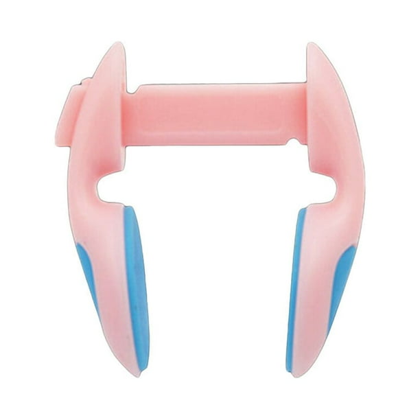 1 caja de clip para la nariz para adultos, dispositivo de natación unisex para la nariz, protección de la nariz, accesorios de silicona para piscina para bucear y nadar (rosa)