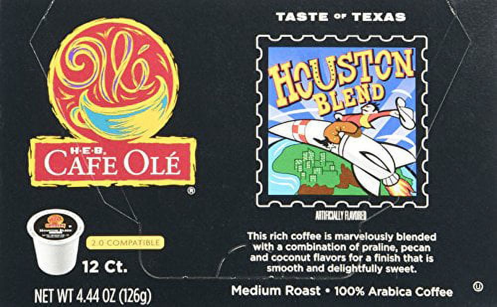 Cafe Ole Taste of Texas Houston Blend 24 Single Serve Coffee Cups (2 boxes, 12 k cups)