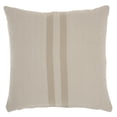 thumbnail image 2 of Nourison Life Styles Rev Woven Stripe Beige Decorative Throw Pillow , 18"X18", 2 of 5