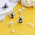 thumbnail image 7 of 6pcs Butterfly Rhinestone Claw Hairpin Clips, 20pcs Pearl Spiral Bridal Hair Clips, 1pcs Wedding Braided White Handmade Beaded Headpiece Hair Accessories for Women Prom Party, 7 of 7