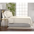 thumbnail image 4 of Queen Sheets, Genuine 100% Organic Viscose Derived from Bamboo Bed Sheet Set, Luxuriously Soft & Cooling, Double Stitching,  (Queen, Ivory), 4 of 9