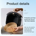 thumbnail image 6 of 6.3 Inch Small Round Fryer Liners, 2-4 Qt Airfryer Paper Liners, 50Pcs Disposable Parchment Paper For Fryer Non-Stick And Oil Proof, 6 of 8