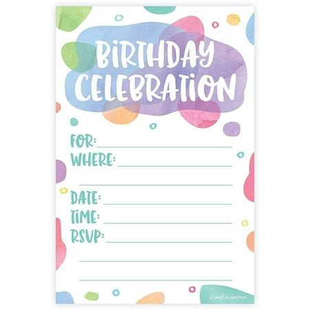 Fill In Birthday Invitations 9