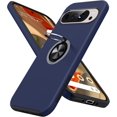 thumbnail image 1 of KOMI for Google Pixel 9 Pro XL Case, Slim Fit Case for Pixel 9 Pro XL with Metal Ring Holder Kickstand, Dual Layer Shockproof Protective Phone Case for Google 9 Pro XL 6.8", Blue, 1 of 5