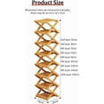 thumbnail image 2 of The 9-Tier No-Assembly Bamboo Rack, 2026 New 9 Tier Bamboo Shoe Rack, Vertical Foldable Shoe Storage Organizer for Small Spaces, Tall Narrow Shelf for Entryway, Closet, Bedroom, 2 of 8