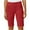 Red, variant on Inleife Womens Solid Stretch Twill Shorts Thin Waist Pull On Regular Hiking Shorts Bermuda Summer Casual With Pockets Black L