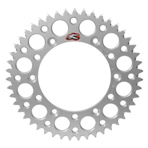 Renthal 123U-520-49GYSI 520 Pitch x 49 Silver Rear Sprocket for 1980 Suzuki-RMZ