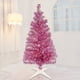 thumbnail image 1 of Árbol de Navidad Juegoal de 4 pies, color rosa preiluminado con 70 LED de color blanco cálido, 1 of 7