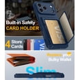 thumbnail image 2 of Funda para teléfono Oneagle iPhone 17 Pro Wallet RFID Kickstand, 2 of 7