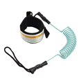 thumbnail image 1 of koolsoo Surfboard Leash 5' Stand UP Paddle Board SUPs Spring Coiled Leg Rope Blue, 1 of 9