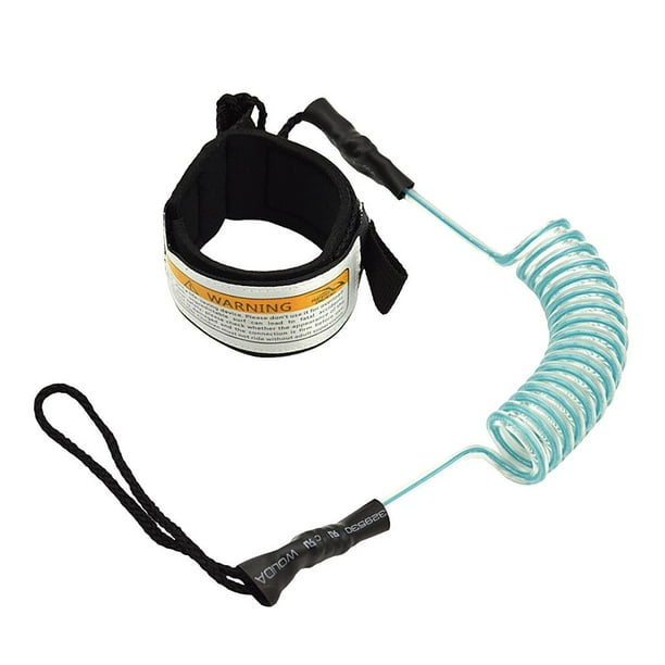 Correa para tabla de surf, correa para el tobillo, correa para la muñeca, correa para tabla de surf, cuerda enrollada Azul