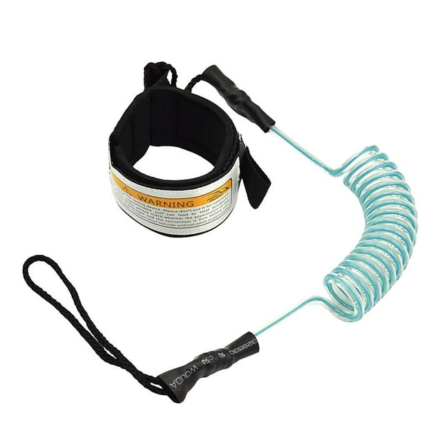 elasticidad SUPs Correa Premium soporte de padel de surf tobillo/correa de muñeca correa de seguridad enrollada - Azul