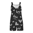 thumbnail image 5 of Penkiiy Women's Overalls Denim Sleeveless Suspender Rompers One Piece Jumpsuit Shorts with Pockets XL Black, 5 of 6