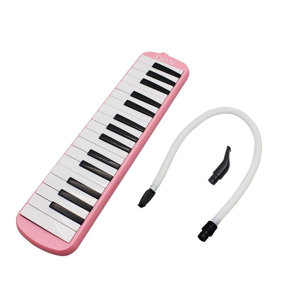 Green Glarry 32 Key Melodica Musical Instrument for Music Lovers Gift with Two mouthpieces and Carrying Bag 