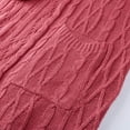 thumbnail image 2 of idosla Womens Casual Long Sleeve Open Cardigan Warm Hooded Outwear Coat Cable Knit Long Cardigan Sweaters with Pockets (Hot Pink, 3XL), 2 of 6