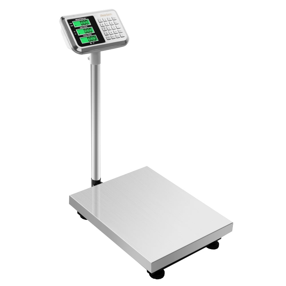 Folding Postal Scale 661 lbs/300kg Heavy Duty Computing Digital Large Floor Platform Shipping