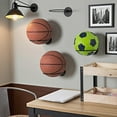 thumbnail image 4 of Wall Mounted Sports Display Rack Organizer for Basketball Football Baseball Storage in Game Room, 4 of 7