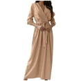 thumbnail image 5 of Mode Femme Col en V Manches Longues Couleur Unie, 5 of 5
