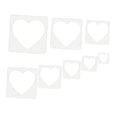 thumbnail image 3 of 8 plantillas para pintar, reutilizables, fáciles de usar, con patrones pequeños y geométricos para proyectos de bricolaje en madera y decoración del Corazón, 3 of 8