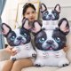 thumbnail image 2 of Cojín de felpa con estampado de perro sentado, almohada realista de 30-60cm para decoración del hogar, sofá, silla, Bulldog, Shar Pei, 2 of 5