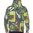 thumbnail image 7 of Sikiie Cartoon Dinosaurs Men's Hoodie, Essentials Hoodie, Sweatshirt, Pullover Hooded Sweatshirt for Men-Medium, 7 of 7