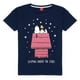 thumbnail image 3 of Peanuts - Set de Pijama Largo de Snoopy para Mujer (Marino, Gris), 3 of 5