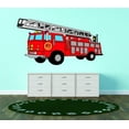 thumbnail image 1 of Design With Vinyl Artwork Firetruck Firemen Firefighters Engine Wall Decal for Boys - Boys Favorite Carreer Themed Décor - Size: 5 In x 11 In, 1 of 3