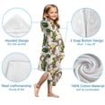 thumbnail image 7 of Beige Buffalo Skull Cactus Pattern Hooded Bath Towel，50"x30" for Ages 3 To 12 Kids, Quick Dry Lightweight Soft Microfiber Hood Beach Towel Cover Up for Kids, 7 of 7