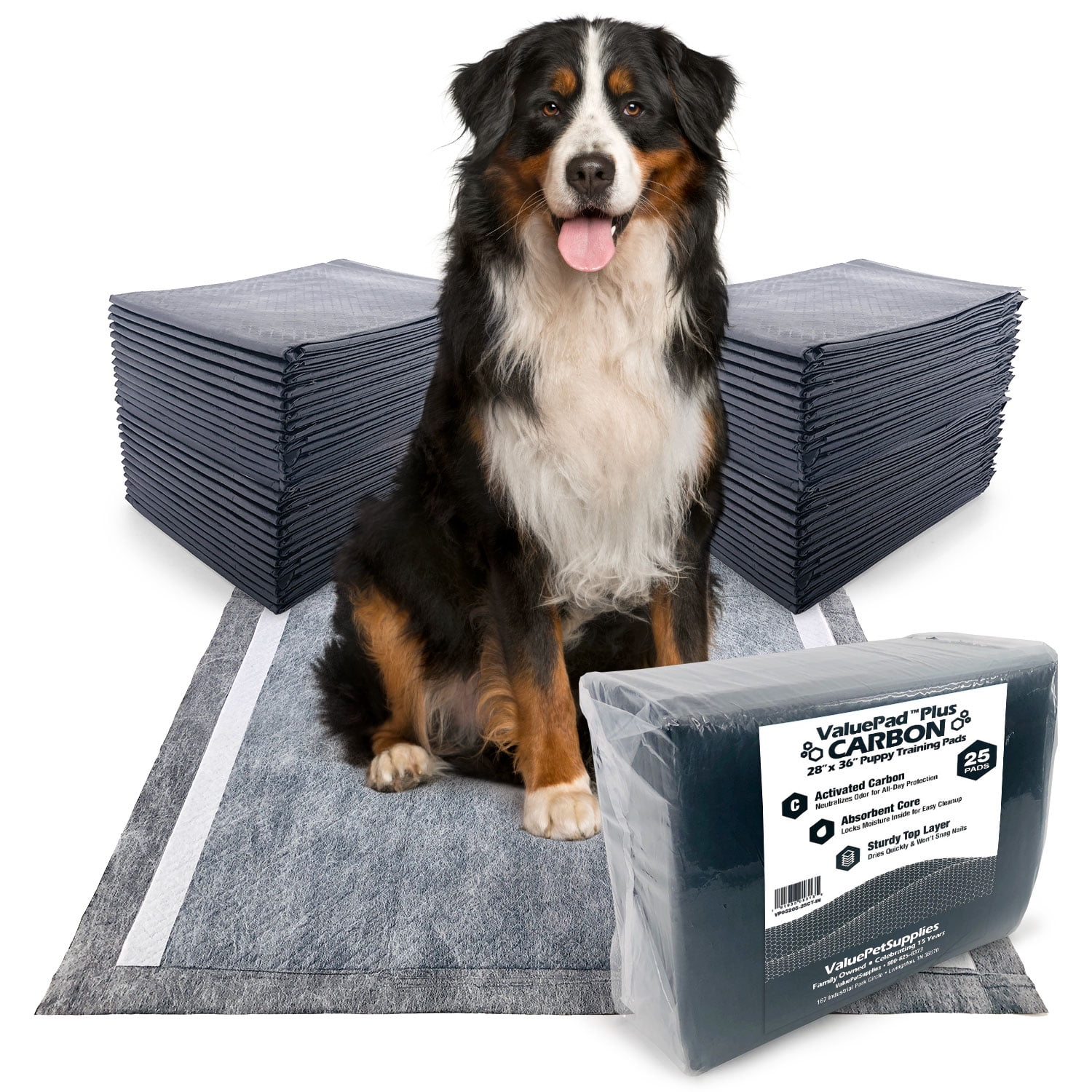 ValuePad Plus Carbon Puppy Pads, XLarge 28x36 Inch, 50 Count Walmart