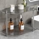 thumbnail image 4 of Clear Plastic Desktop Organizer Shelf with Metal Frame for Cosmetics and Toiletries Storage, 2-Tier or 3-Tier, 4 of 6