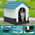 thumbnail image 5 of Dextrus Folding Large Dog House Outdoor Plastic Doghouse with Adjustable Skylight and Elevated Base Water Resistant Pet House for Small, Medium, and Large Dogs, 5 of 10
