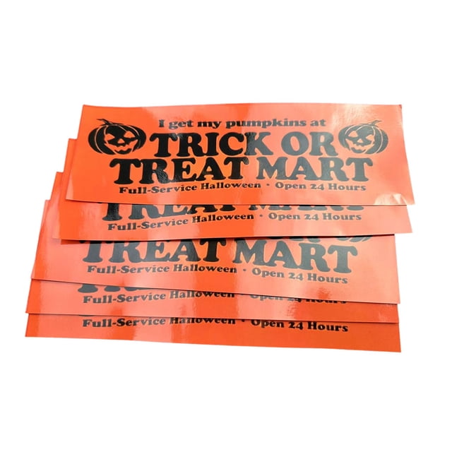 Injueey Imagen de esqueleto de Halloween de alta definición de PVC en la pared, materiales excelentes, hermoso patrón Kits de decoración para fiestas Cabeza de calabaza naranja