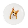 thumbnail image 4 of Pet Portrait White Porcelain Dinnerware 11-Piece Set - Corgi, 4 of 9