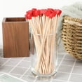 thumbnail image 5 of 100Pcs Rock Candy Sticks with Ball 6inch Wooden Sticks Wood Cake Sticks Drink Stirrer Sticks for Lollipop Coffee Appetizer Skewers (Round), 5 of 7