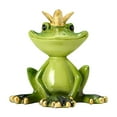 thumbnail image 2 of Clearance! Meditating Yoga Frog Resin Garden Statue Lightweight and Outdoor Decoration, 2 of 4