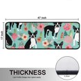 thumbnail image 5 of Kitchen Rugs Sets Of 2,Green Boston Terrier and Flower Anti Fatigue Kitchen Mat Rugs Non Slip Washable,Decorative Kitchen Floor Mats for Kitchen,Sink,Laundry,17"x47"+17"x47", 5 of 5