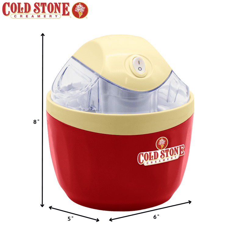 Cold Stone Creamery Ice Cream Maker Electric Frozen Yogurt Ice Cream Machine for Sorbet Gelato 1 Pint