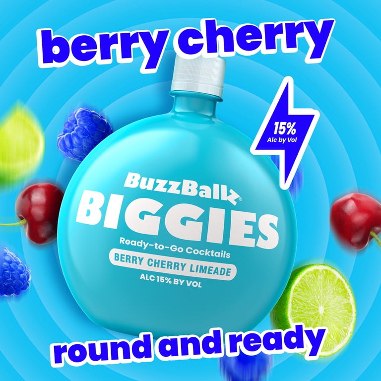 BuzzBallz Berry Cherry Limeade 1.75L Can Ready-to-Drink Cocktail