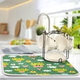 thumbnail image 5 of Dish Drying Mat Cute Frog Absorbent Dish Drainer Mat Fast Drying Heat-resistant Drying Mat for Kitchen Counter, Non Slip Dish Mats, 18" x 24", 5 of 7