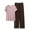B-Pink, variant on Wyobmus Pajamas Sets for Women 2 Piece Outfits Short Sleeve Round Neck Tee Shirt Shorts Pajama Sets Tracksuit Sweatsuits A-Black